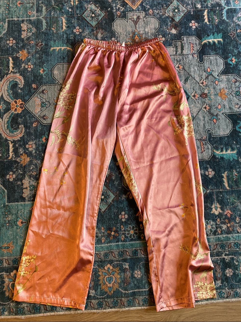 Floral Satin Sleep Pants Trio - Picture 6 of 13